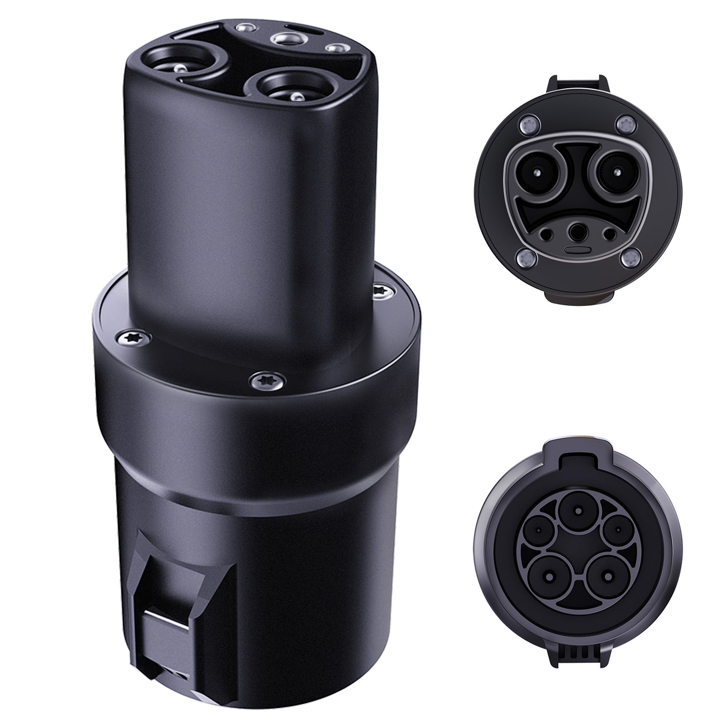 J1772 to Tesla Charger Adapter - Fits All Tesla Models, Max 80A/250V AC, Fast Charging for Model Y/3/X/S & Cybertruck, Compatible with Level 1/2 Stations, CCS to NACS Adapter