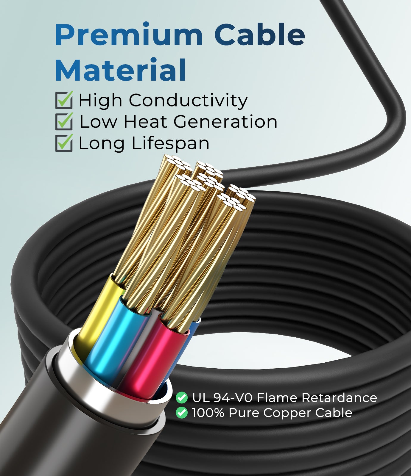 16Amp J1772 EV Charger Extension Cable, 21ft SAE J1772 Extension Cord Compatible with 110V-240V Level 1/Level 2 EV Chargers for J1772 EVs/PHEVs,IP67 Waterproof Car Charger Extension Cable with Bag