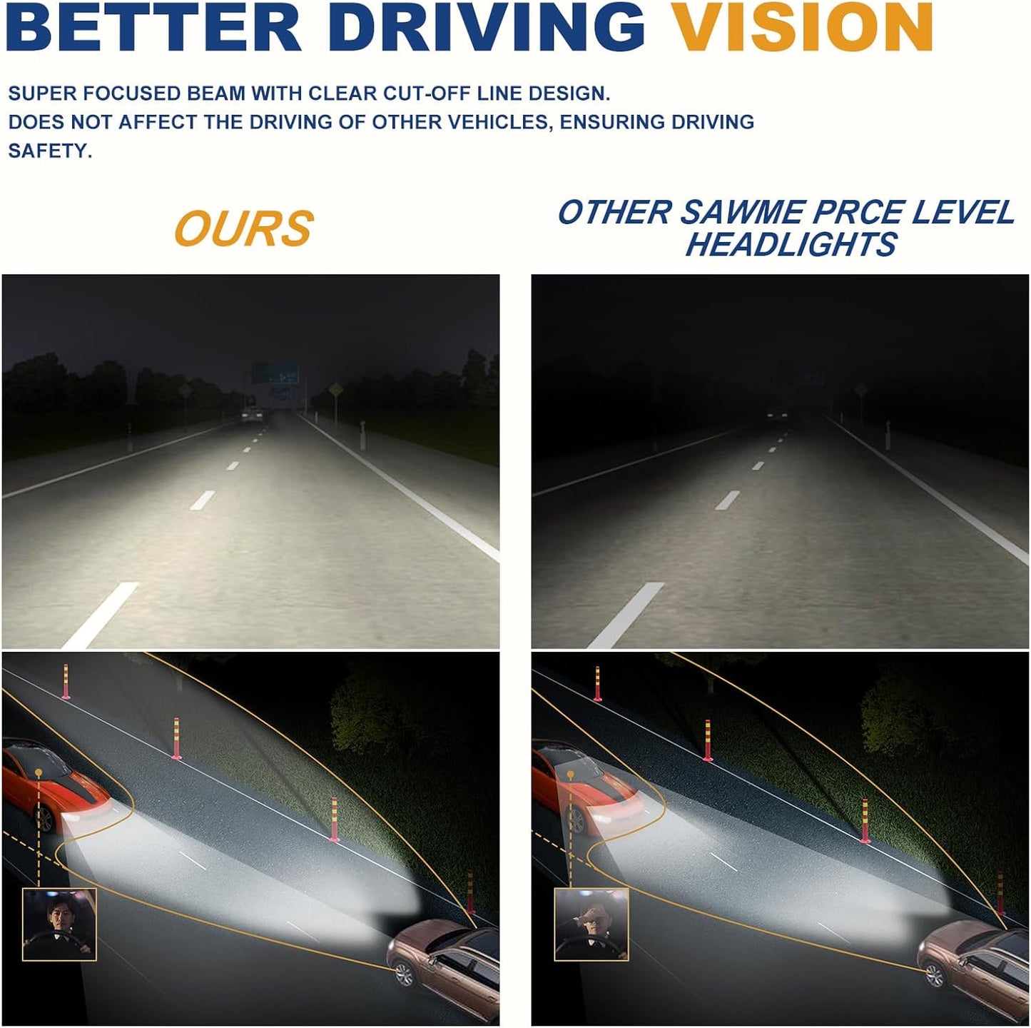 AS Headlights Assembly Compatible with 2005 2006 Toyota Camry Headlamp with Chrome Housing Amber Reflector Driver and Passenger Side (NOT FIT Solara Models)