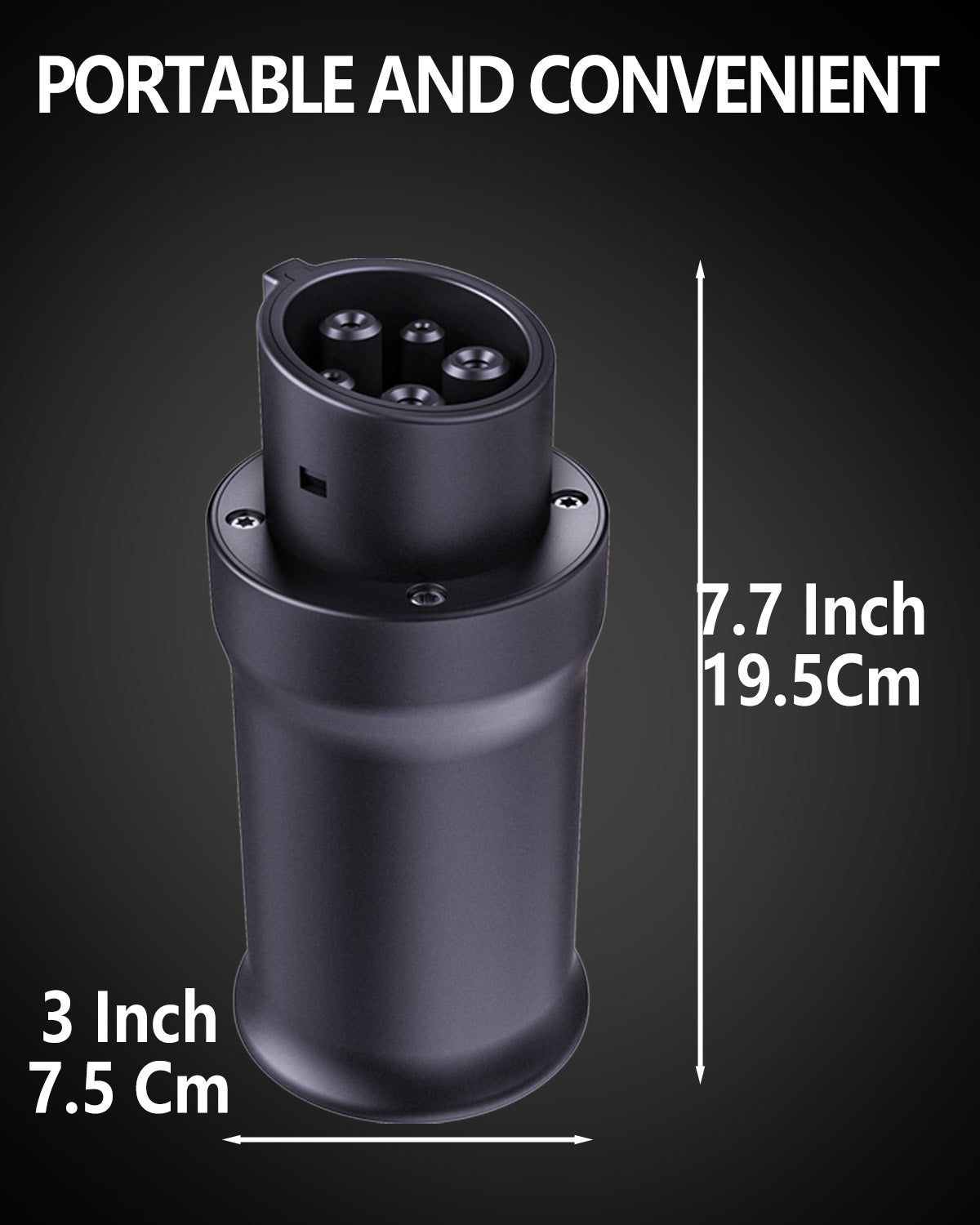 Tesla to J1772 Adapter, NACS Charging Adapter (Max 80A, 250V) - Compatible With EVs & Home Chargers, Fit for Wall Connector, Destination Chargers, Mobile Connectors