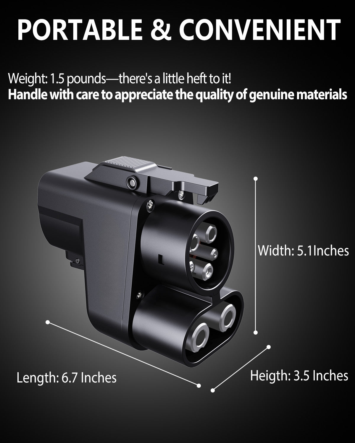Tesla Charger Adapter,NACS to CCS Adapter for EV Charging at Tesla Supercharger Stations - Fast DC Charging Tesla to CCS Adapter for Ford,Rivian,GM,Volvo,Polestar and Nissan EVs