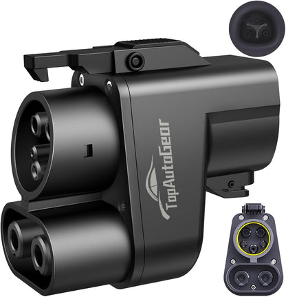 Tesla Supercharger Adapter NACS to CCS - 500 Amp / 1000V DC Fast Charging EV Adapter with Vortex Plug, IP55 Waterproof & Auto Overheat Protection [Check with Your Automaker for Compatibility]
