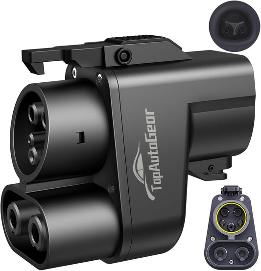 Tesla Supercharger Adapter NACS to CCS - 500 Amp / 1000V DC Fast Charging EV Adapter with Vortex Plug, IP55 Waterproof & Auto Overheat Protection [Check with Your Automaker for Compatibility]