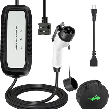 Level 1 Level 2 EV Charger for J1772 Electric Cars 16Amp 110V/240V