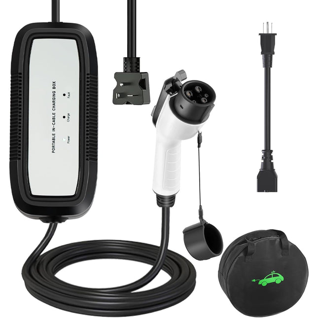 Level 1 Level 2 EV Charger for J1772 Electric Cars 16Amp 110V/240V