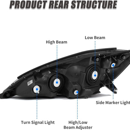 Headlight Assembly For 2006 -2010 Toyota Sienna