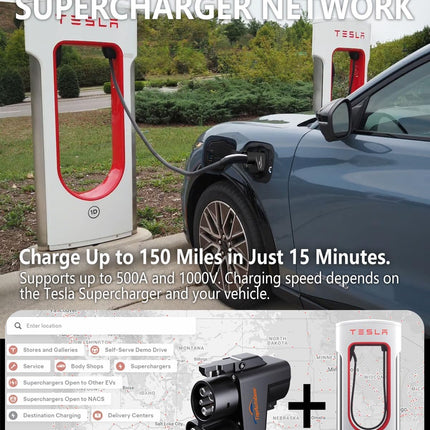 Tesla Supercharger Adapter NACS to CCS - 500 Amp / 1000V DC