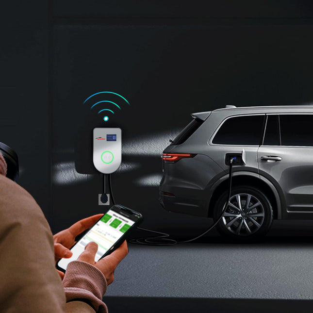 Level 2 EV Charging Station with App Wireless Monitoring 48A 25FT Cable