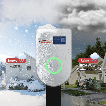 Level 2 EV Charging Station with App Wireless Monitoring 48A 25FT Cable