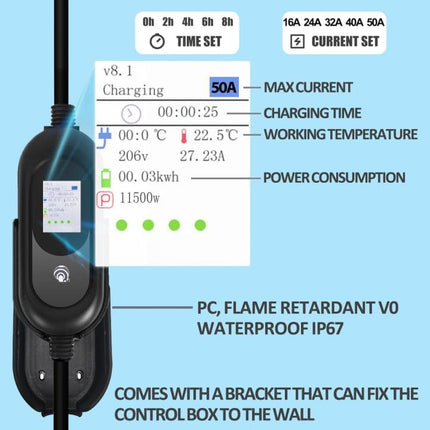 Level 2 EV Charger for J1772 Electric Cars 50Amp 240V