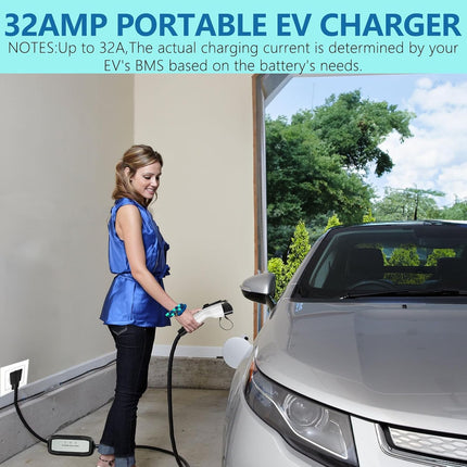Level 2 EV Charger for J1772 Electric Cars 32Amp 110V/240V