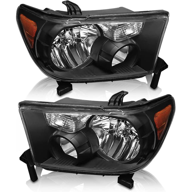 TopAutoGear Headlight Assembly for 2008-2017 Toyota Tundra Base / SR5 / Limited 4-Door, 2005-2007 Toyota Sequoia SR5
