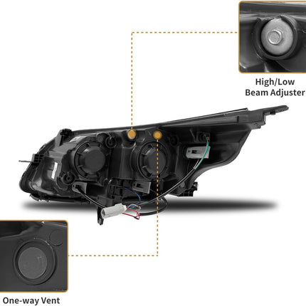 Headlight Assembly For 2013-2014 Chevy MalibuEco/LT/LTZ/2015 Chevy Malibu LT/LTZ / 2016 Chevrolet Malibu