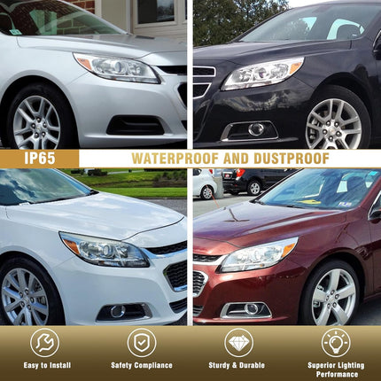 Headlight Assembly For 2013-2014 Chevy MalibuEco/LT/LTZ/2015 Chevy Malibu LT/LTZ / 2016 Chevrolet Malibu