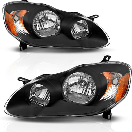 Headlight Assembly for 2003-2008 Toyota Corolla Pair