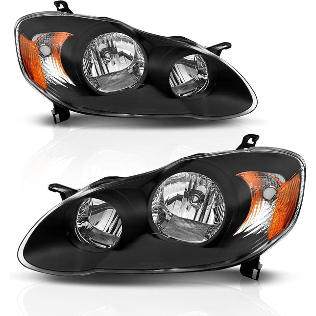 Headlight Assembly for 2003-2008 Toyota Corolla Pair