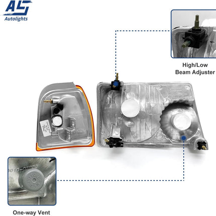 TopAutoGear Headlight Assembly for 2001-2011 Ford Ranger