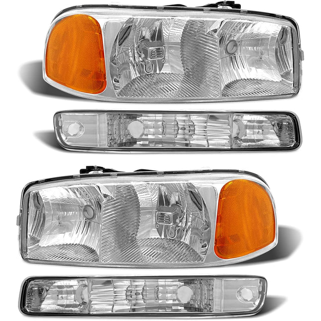 TopAutoGear Headlights for 1999-2006 GMC Sierra for 1500/ Sierra 2500 HD/3500 HD