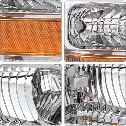 Headlight Assembly for 2008-2010 Ford F250 F350 F450 Super Duty, Pair