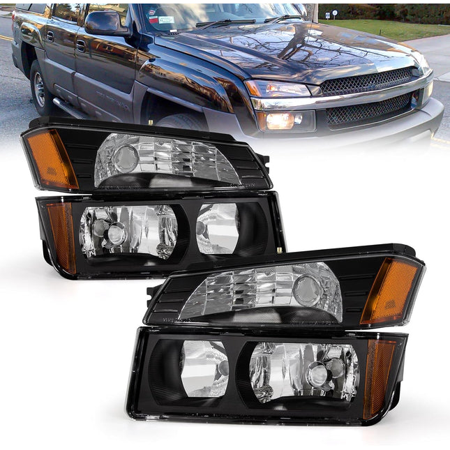 TopAutoGear Headlights for 2002-2006 Chevy Avalanche 1500 2500
