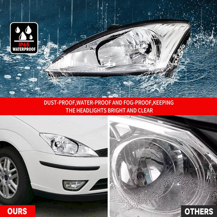 Headlight Assembly for 2000 2001 2002 2003 2004 Ford Focus Pair