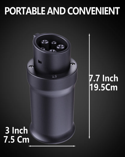 Tesla to J1772 Adapter, NACS Charging Adapter (Max 80A, 250V) - Compatible With EVs & Home Chargers, Fit for Wall Connector, Destination Chargers, Mobile Connectors
