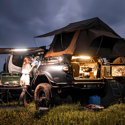 TopAutoGear 12V Dimmable LED Light Bars,  4 PCS White/Amber