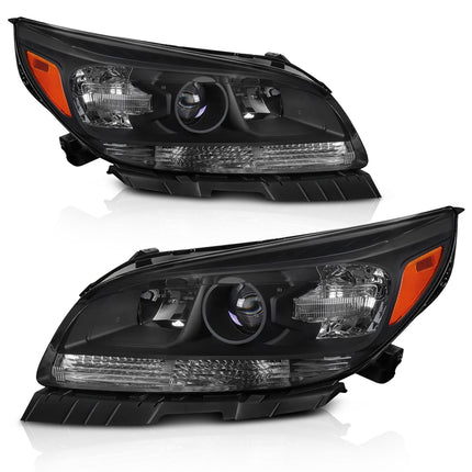 AS Headlight Assembly For 2013 2014 2015 Chevy Malibu Headlights Projector Headlamp Left+Right 13 14 15