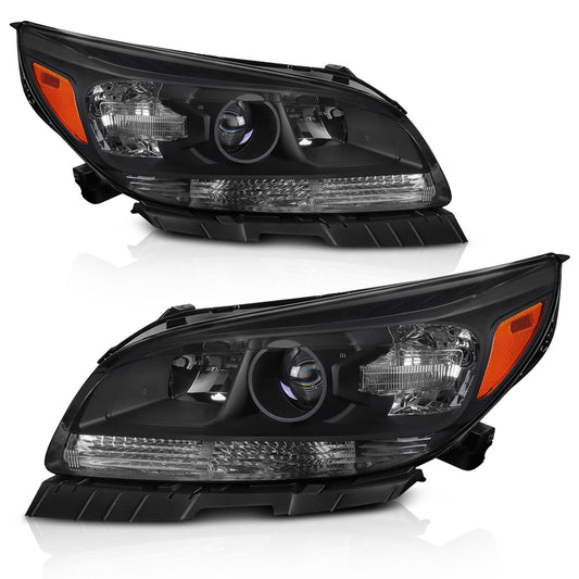 AS Headlight Assembly For 2013 2014 2015 Chevy Malibu Headlights Projector Headlamp Left+Right 13 14 15
