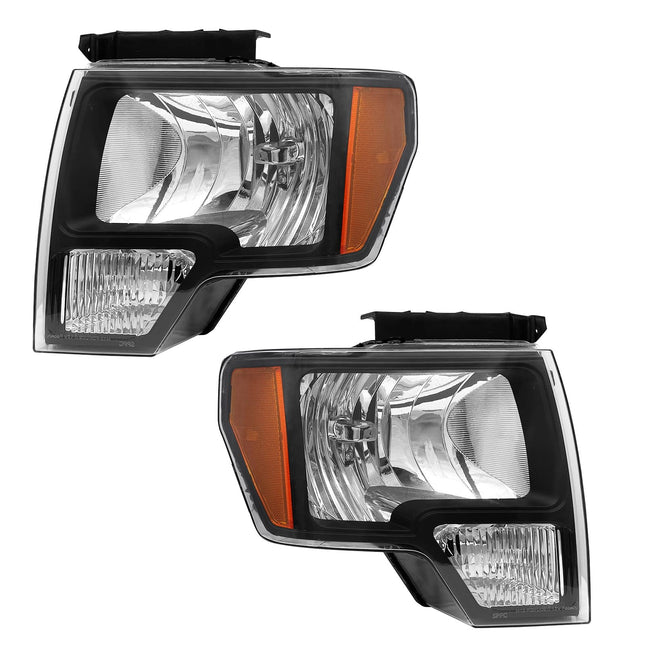 Headlight Assembly for 2009 2010 2011 2012 2013 2014 Ford F150 Pickup, Pair