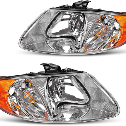 Headlight Assembly for 2001-2007 Dodge Caravan / 01-03 Chrysler Voyager / 01-04 Chrysler Town and Country / 05-07 Town & Country