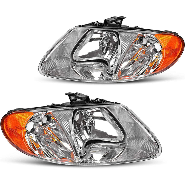 Headlight Assembly for 2001-2007 Dodge Caravan / 01-03 Chrysler Voyager / 01-04 Chrysler Town and Country / 05-07 Town & Country
