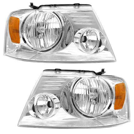 Headlight Assembly for 2004 2005 2006 2007 2008 Ford F150 / 2006-2008 Lincoln Mark LT