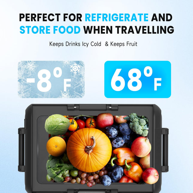 60L/63QT Portable Car Compressor Refrigerator 12 Volt