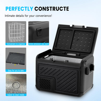 50L/52QT Portable Car Compressor Refrigerator 12 Volt