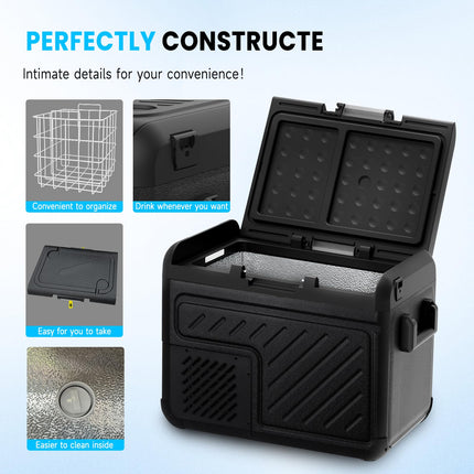 40L/36QT Portable Car Compressor Refrigerator 12 Volt